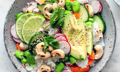 Avocado Sushi Rice Bowl Classic